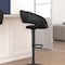 Flash Furniture Black Vinyl Adjustable Height Barstool CH-122070-BKBK-GG - alternate 2